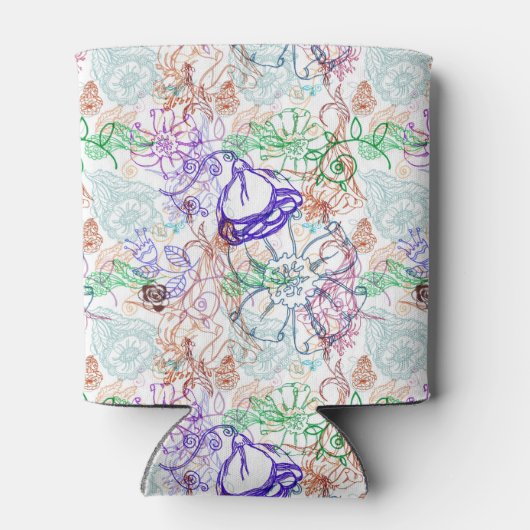 花柄10 缶クーラー (裏面)