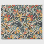 花柄11 |折り返し紙 ラッピングペーパー (フラット)