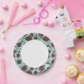 花柄13 ペーパープレート (パーティー)