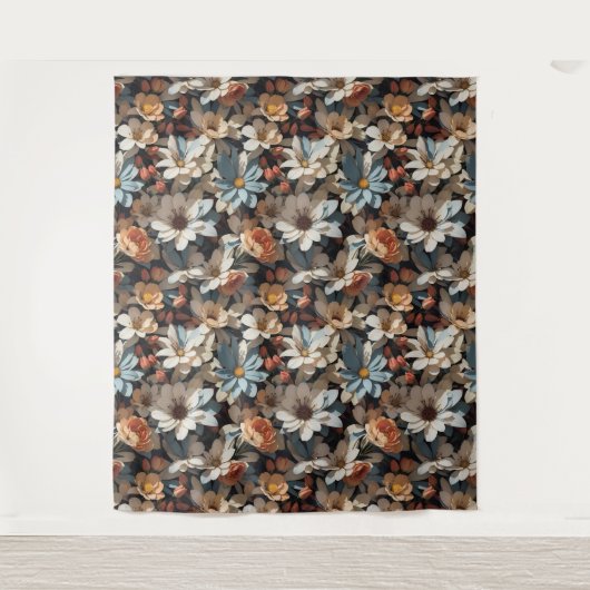 花柄14タペストリー タペストリー (正面)