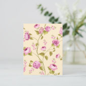 花柄16 ポストカード (スタンド正面)