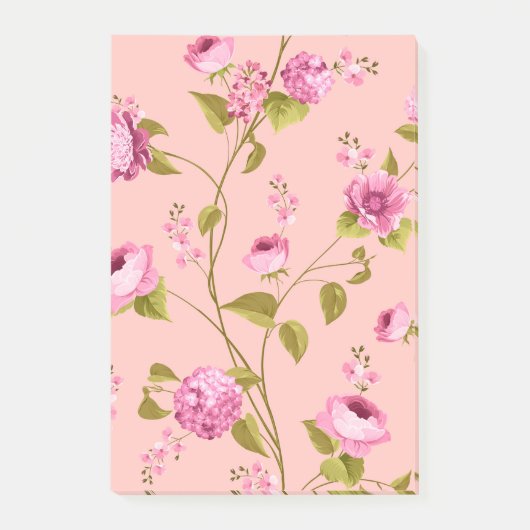 花柄17 ポストイット (正面)