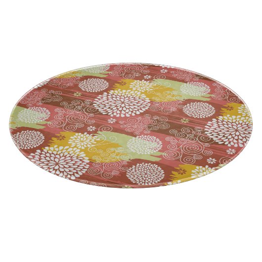 花柄2 カッティングボード (角)