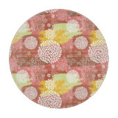 花柄2 カッティングボード (正面)