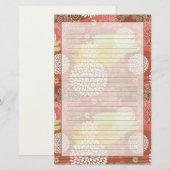 花柄2 便箋 (正面/裏面)