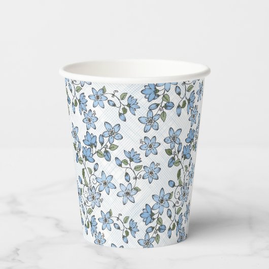 花柄2 紙コップ (裏面)