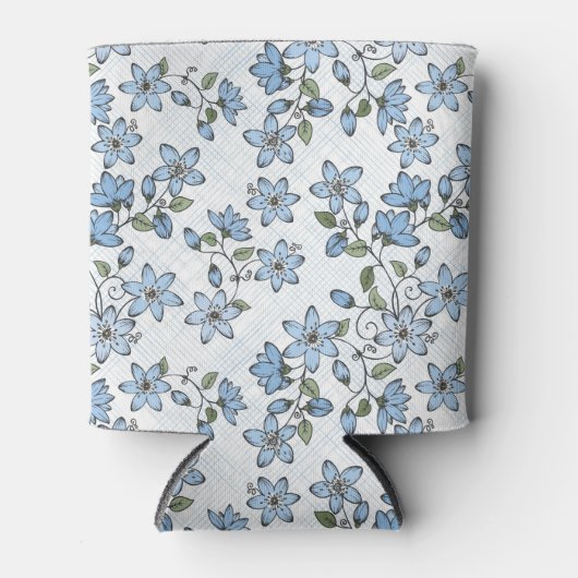 花柄2 2 缶クーラー (正面)