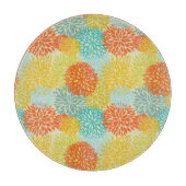 花柄3 カッティングボード (正面)