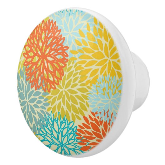 花柄3 セラミックノブ (右)