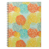 花柄3 ノートブック (正面)