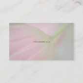 花柄3 -ピンクのチューリップの名刺 名刺 (裏面)