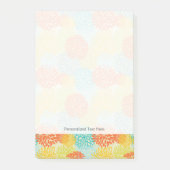 花柄3 ポストイット (正面)