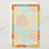 花柄3 便箋 (正面/裏面)