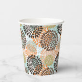 花柄3 紙コップ (裏面)