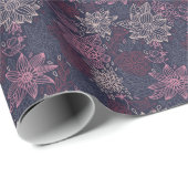花柄4 2 ラッピングペーパー (ロールコーナー)