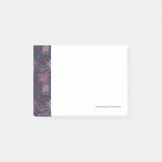 花柄4 3 ポストイット (正面)