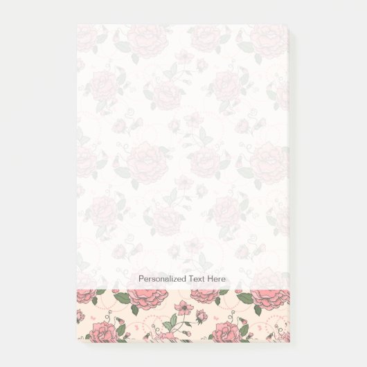 花柄5 2 ポストイット (正面)