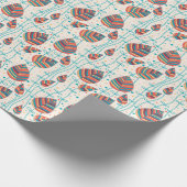 花柄5 2 ラッピングペーパー (角)