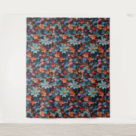 花柄6タペストリー タペストリー