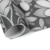 花柄7モノ |折り返し紙 ラッピングペーパー (ロールコーナー)