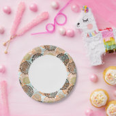 花柄7 ペーパープレート (パーティー)