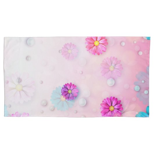 花柄7 枕カバー (正面)