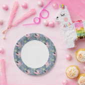 花柄9 ペーパープレート (パーティー)