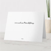 花柄、アイリスおよび小型デイジーの退職(ジャンボ) カード (裏面)