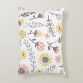 花柄 アクセントクッション (正面(垂直))