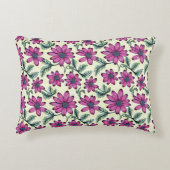 花柄 アクセントクッション (正面)