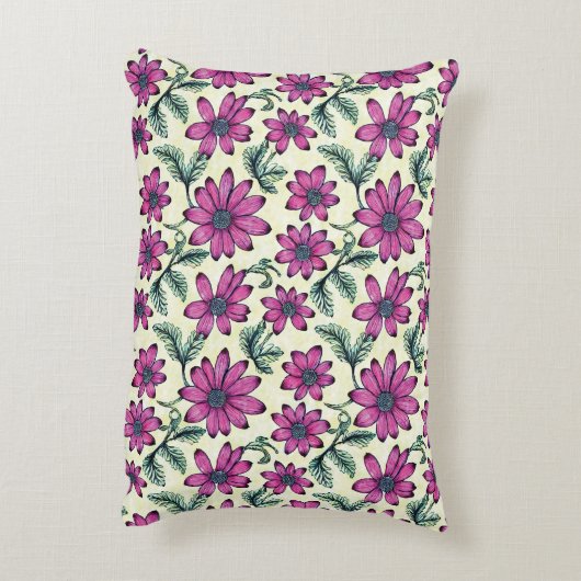 花柄 アクセントクッション (裏面(縦))