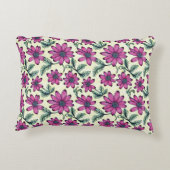 花柄 アクセントクッション (裏面)