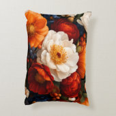 花柄 アクセントクッション (裏面(縦))