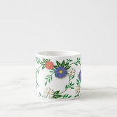 花柄 エスプレッソカップ (正面)