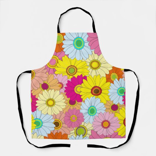 花柄 エプロン (正面)