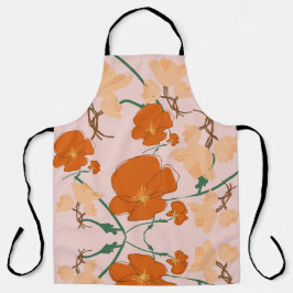 花柄 エプロン