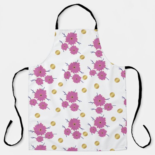 花柄 エプロン (正面)