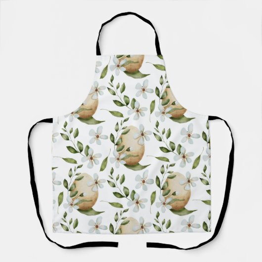 花柄 エプロン (正面)