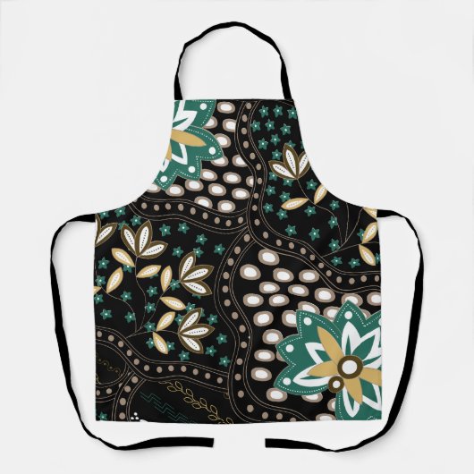 花柄 エプロン (正面)