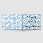 花柄 - オーダーメイド ウェディング ゲストブック (全面)