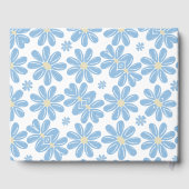 花柄 - オーダーメイド ウェディング ゲストブック (裏面)