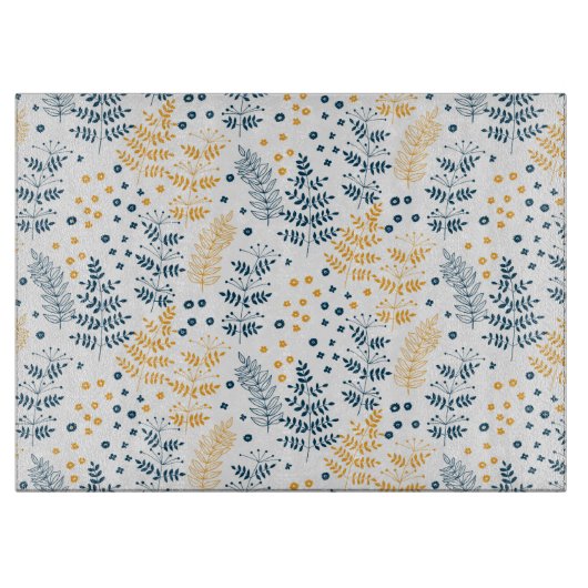 花柄 カッティングボード (正面)