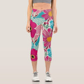 花柄 カプリレギンス (正面)