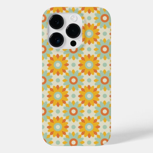 花柄 カラフル ワイルドフラワー アブストラクト Case-Mate iPhoneケース (裏面)
