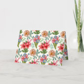 花柄 カード (裏面)