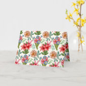 花柄 カード (黄色い花)