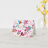 花柄 カード (黄色い花)