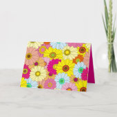 花柄 カード (正面)