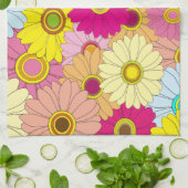 花柄 キッチンタオル (折り畳み)