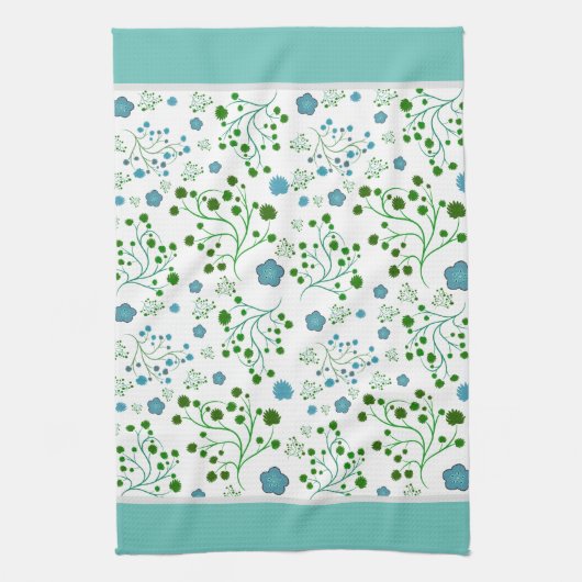 花柄 キッチンタオル (縦)